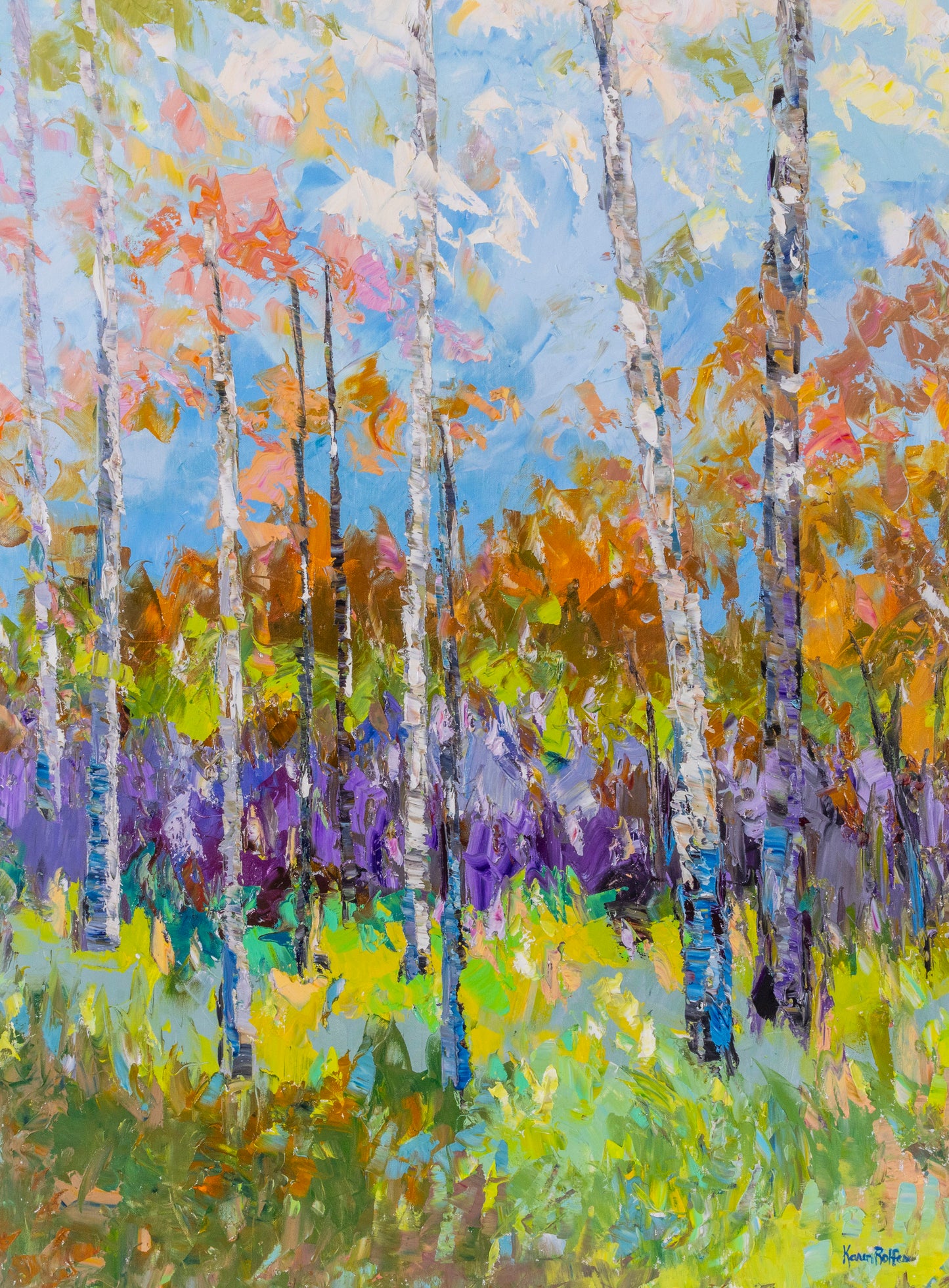 Birches Among The Woods