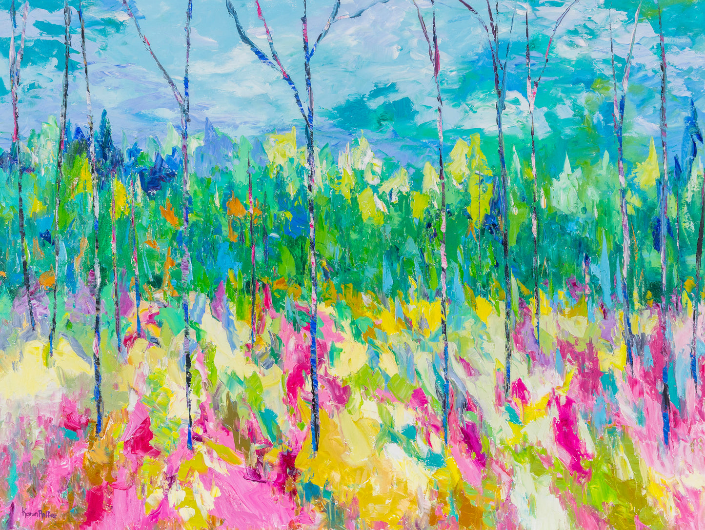 Birches Saying Hello