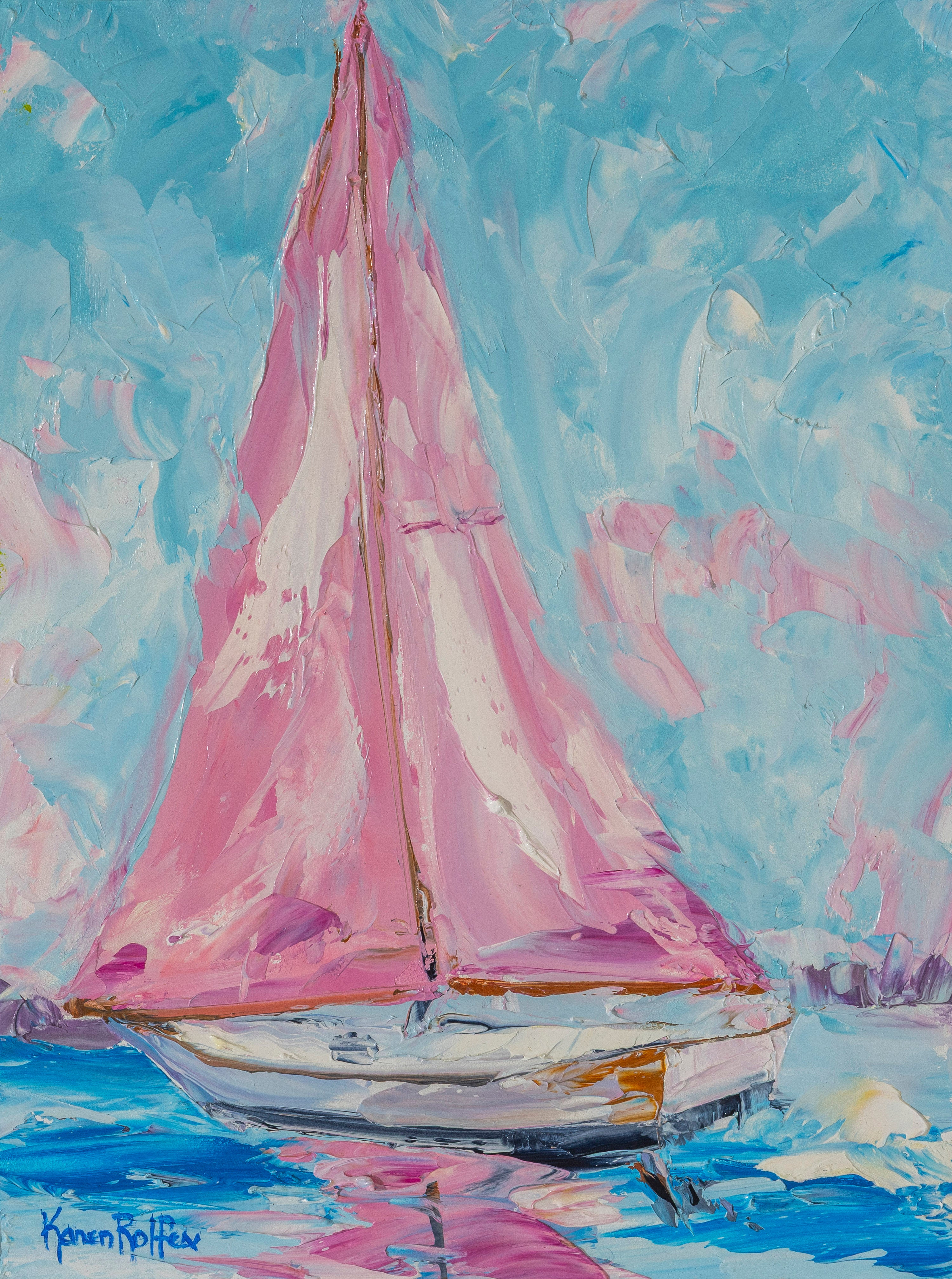 Preppy Sails Series – Oil Paintings by Karen Rolfes